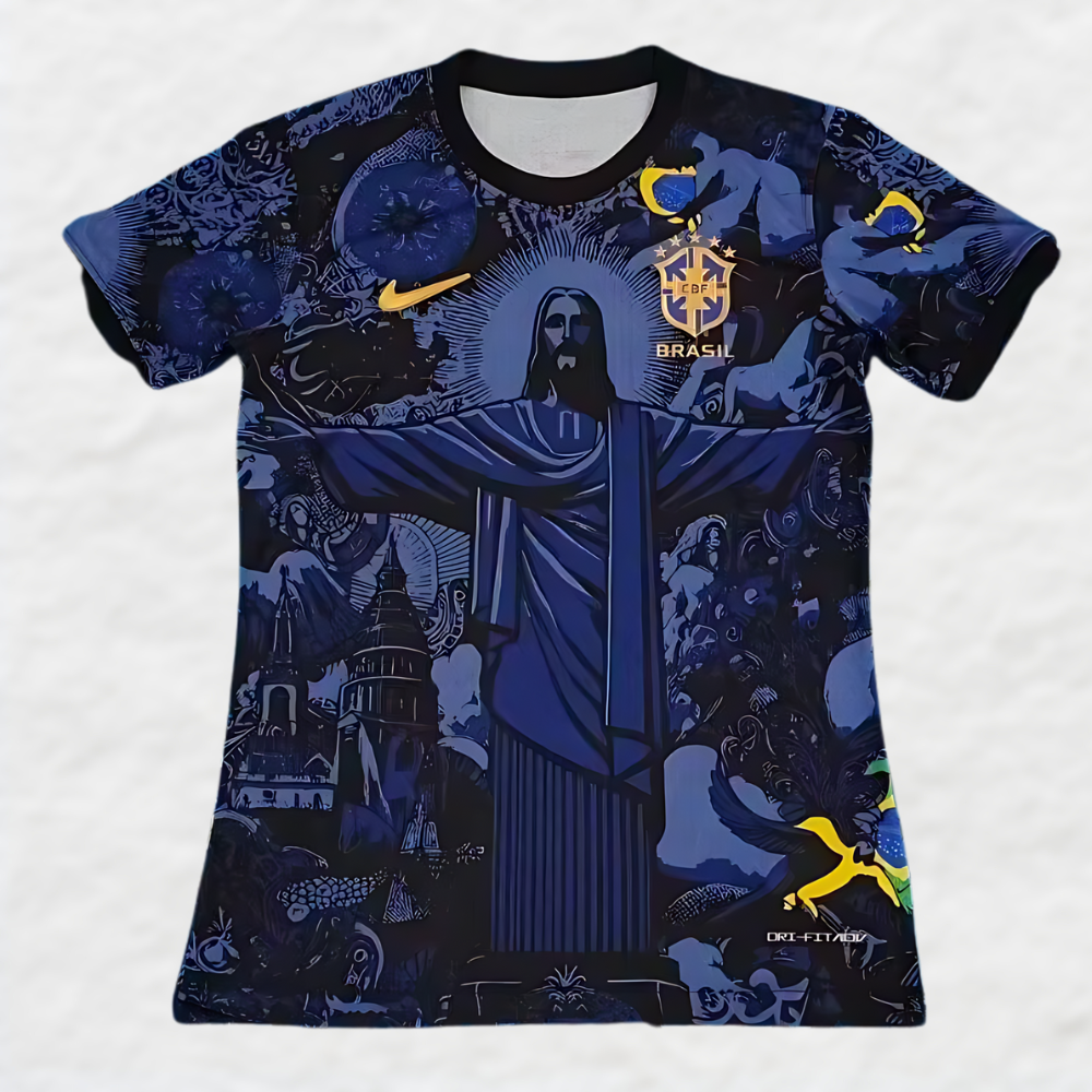 BRAZIL 2024 25 BLUE CHRIST THE REDEEMER SPECIAL EDITION SHIRT