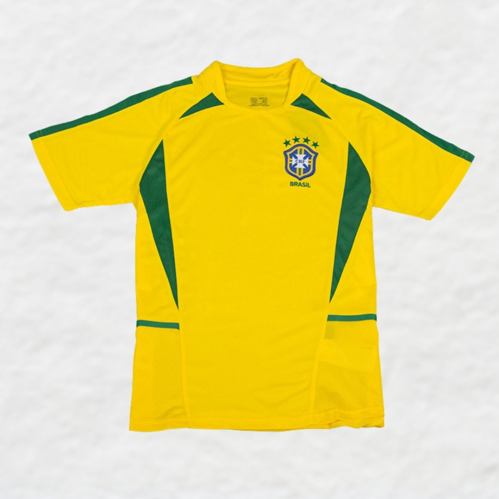 BRAZIL 2002 HOME RETRO SHIRT - CLEAR OUT