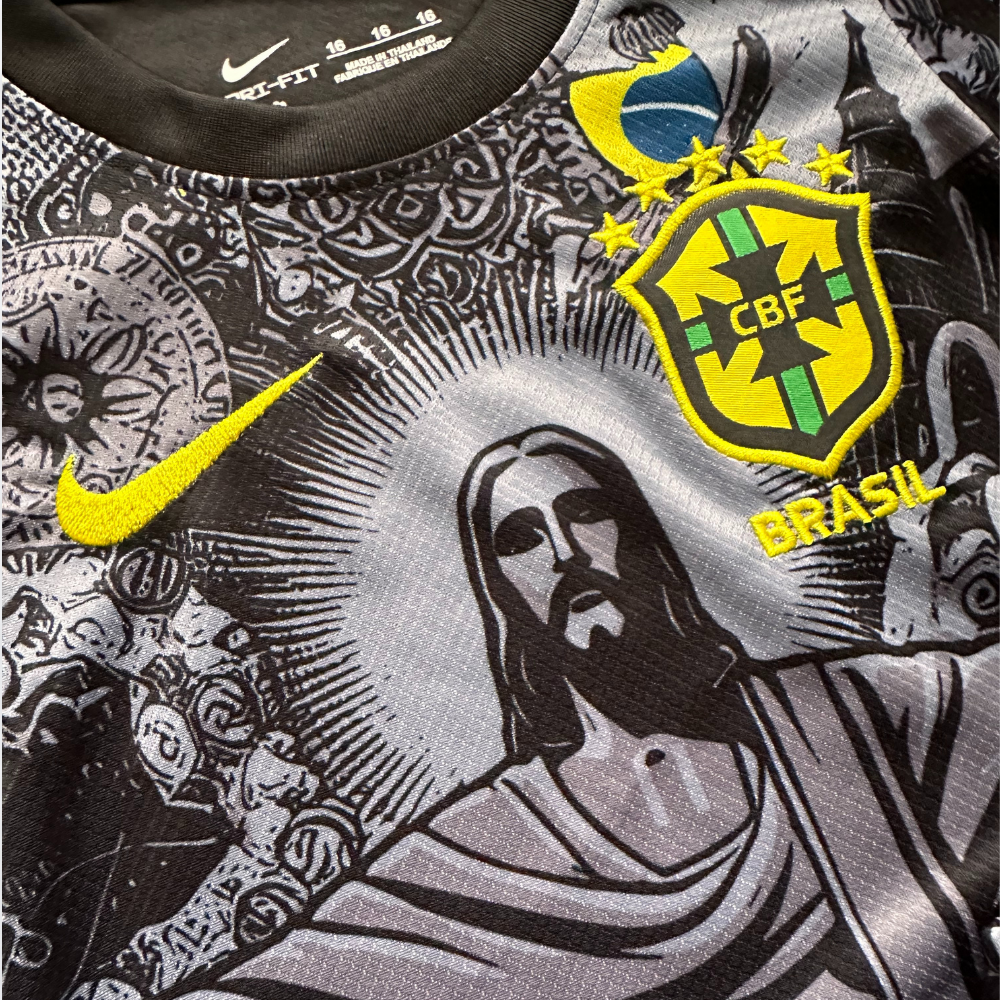 (KIDS) BRAZIL 2024/25 BLACK 'CHRIST THE REDEEMER' SPECIAL KIT - CLEAR OUT