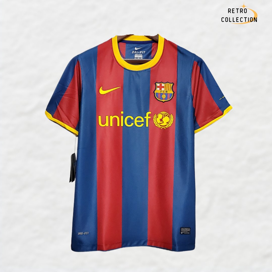 BARCELONA 2010/11 HOME RETRO SHIRT - Shirt - False9Fits