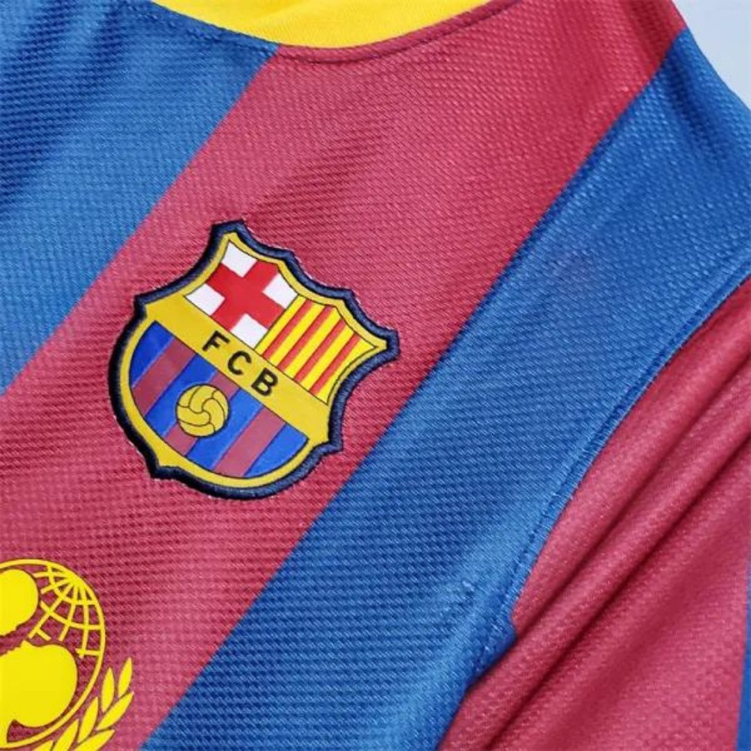 BARCELONA 2010/11 HOME RETRO SHIRT - Shirt - False9Fits