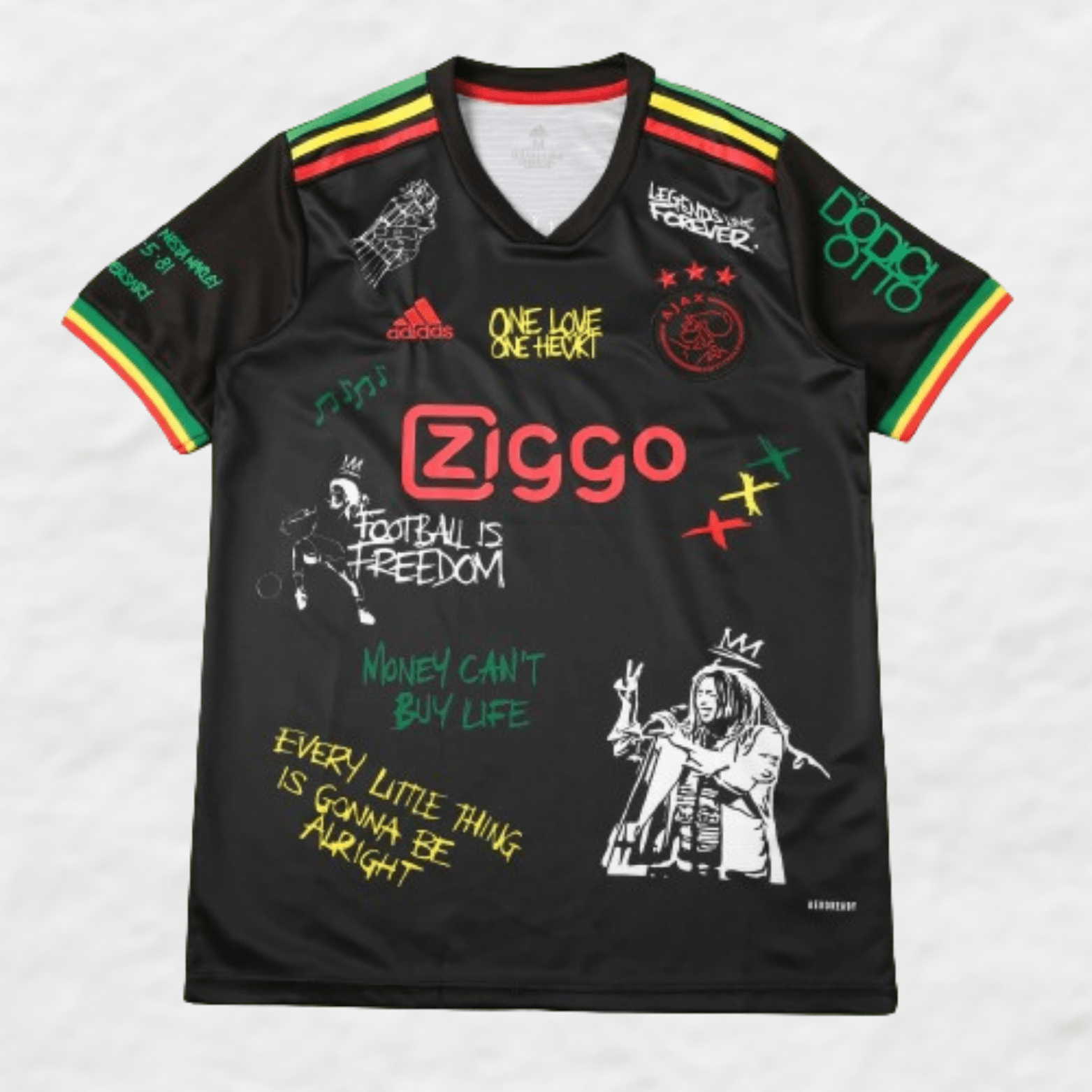 AJAX 2021/22 'BOB MARLEY' LIMITED EDITION SHIRT - Shirt - False9Fits