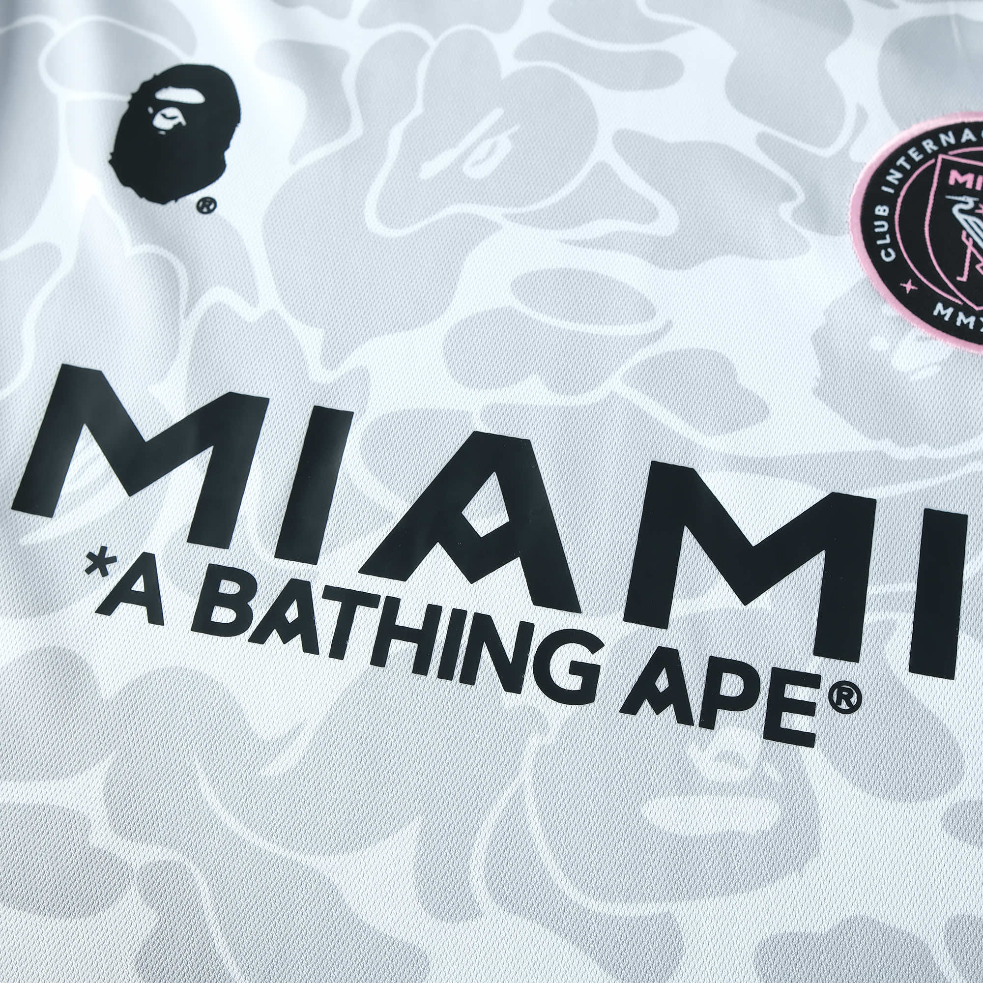 BAPE X INTER MIAMI 23/24 WHITE CAMO JERSEY