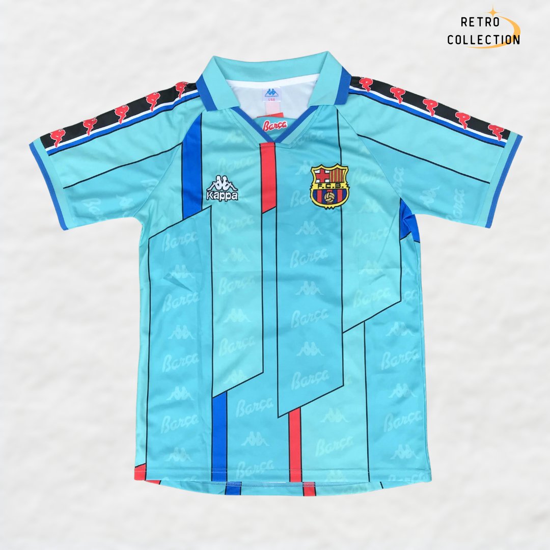 BARCELONA 1996/97 HOME RETRO SHIRT - Shirt - False9Fits