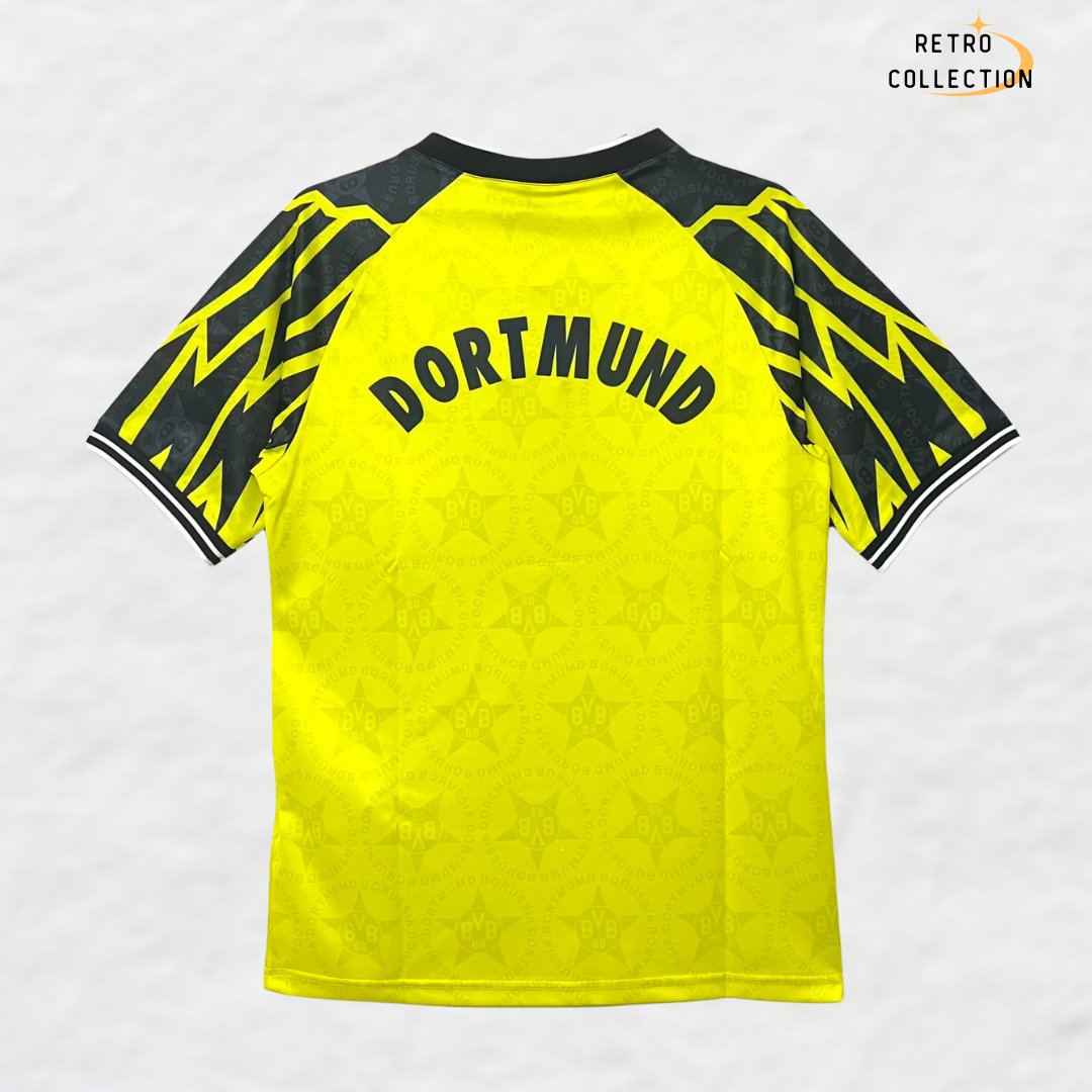 BORUSSIA DORTMUND 1994/95 HOME RETRO SHIRT - Shirt - False9Fits