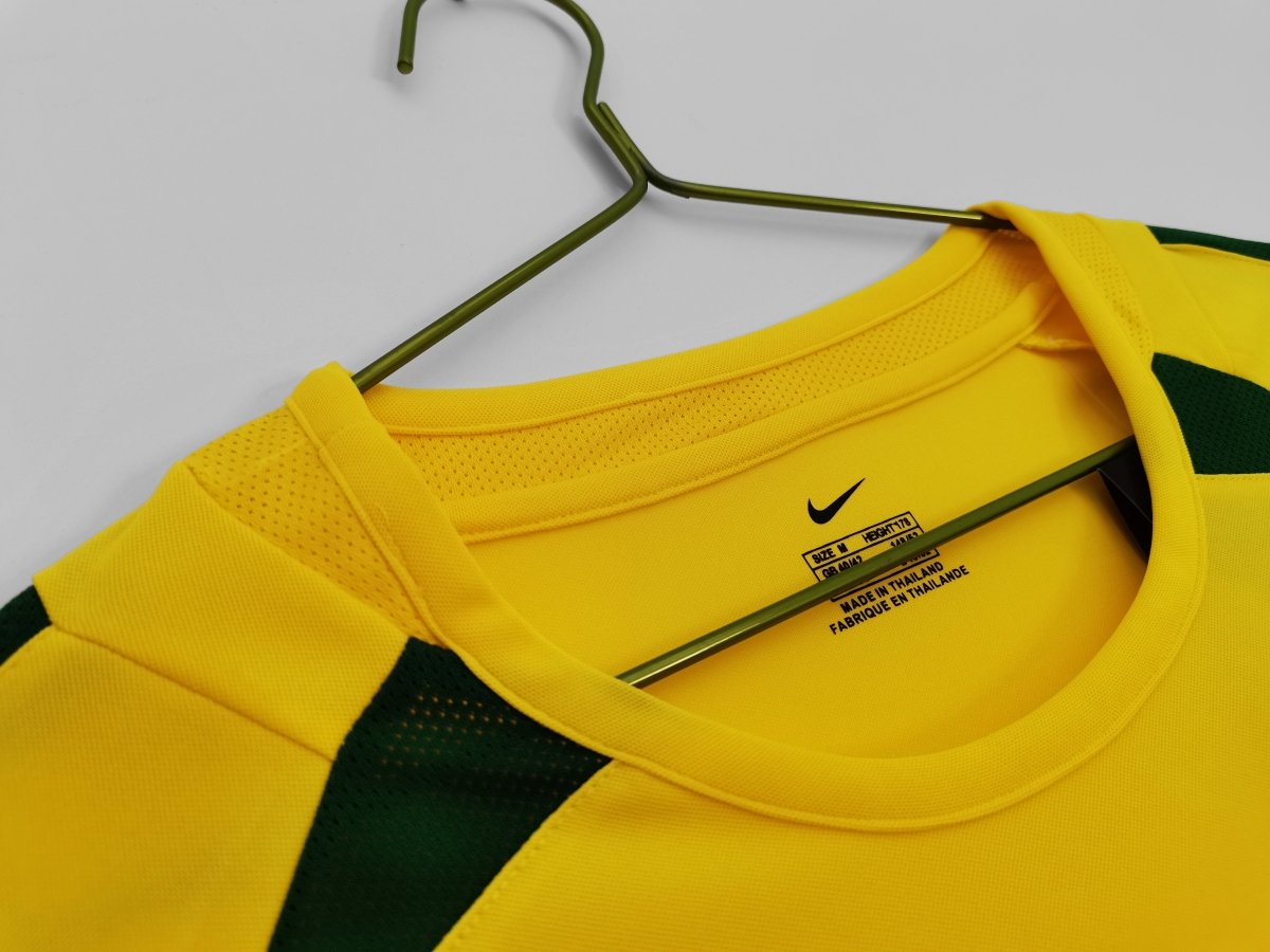 BRAZIL 2002 HOME RETRO SHIRT - Shirt - False9Fits