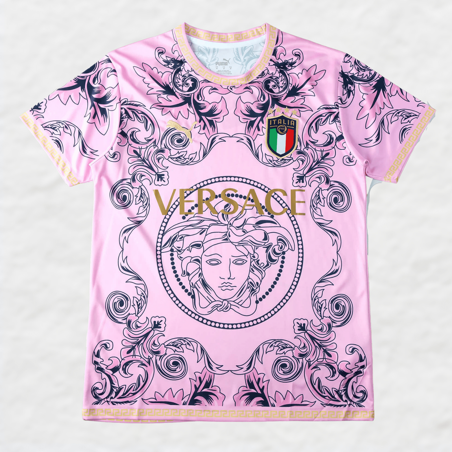 ITALY X VERSACE 2022 CONCEPT (PINK) HOME SHIRT - Shirt - False9Fits