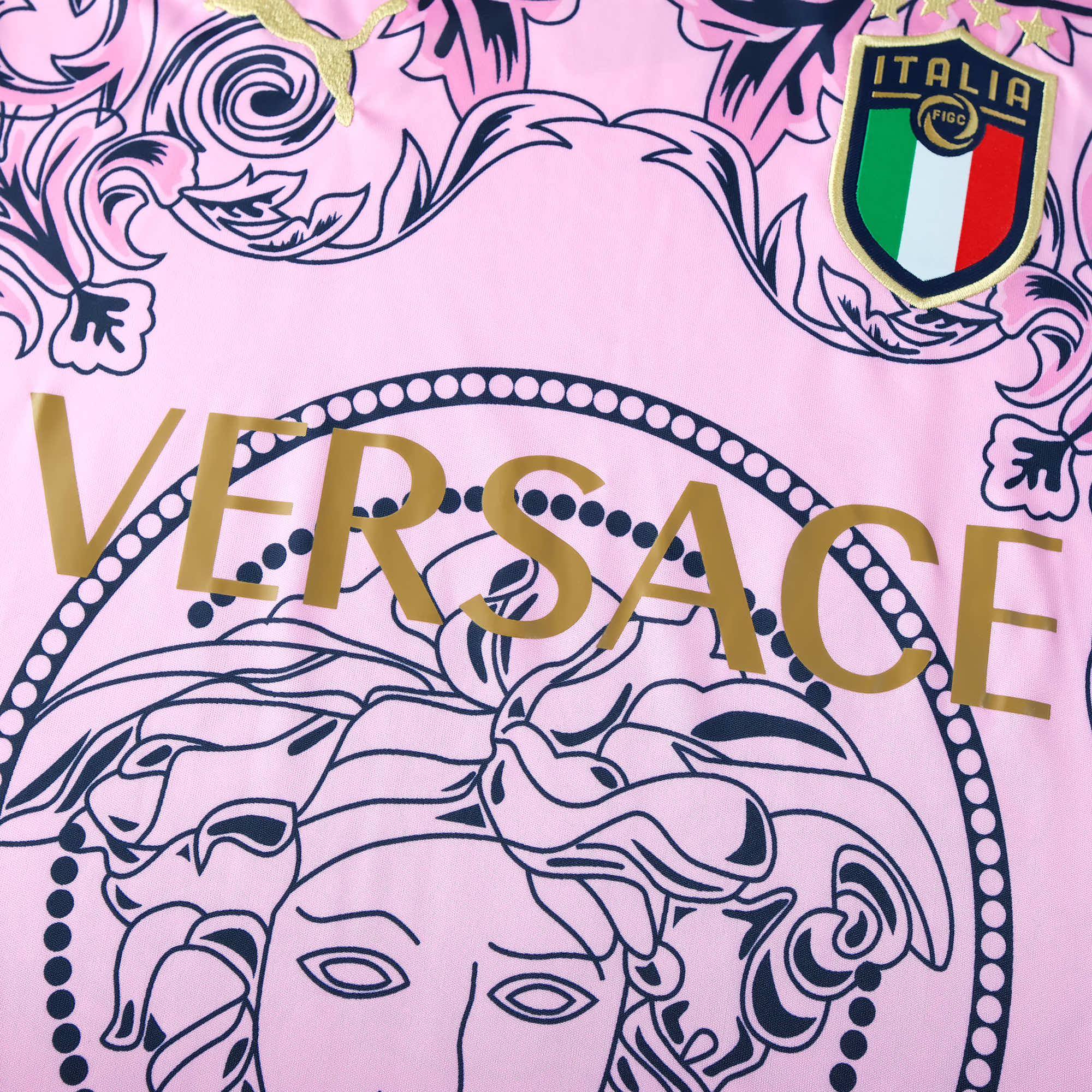 ITALY X VERSACE 2022 CONCEPT (PINK) HOME SHIRT - Shirt - False9Fits