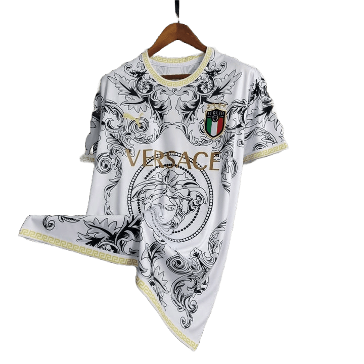 ITALY X VERSACE 2022 CONCEPT (WHITE) HOME SHIRT - Shirt - False9Fits