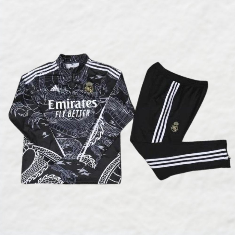 REAL MADRID 2022/23 BLACK DRAGON TRACKSUIT - Tracksuit - False9Fits