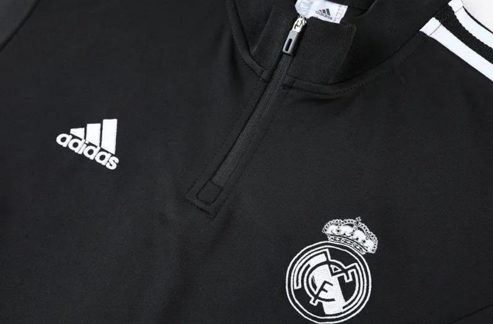 REAL MADRID 2022/23 BLACK TRACKSUIT - Tracksuit - False9Fits