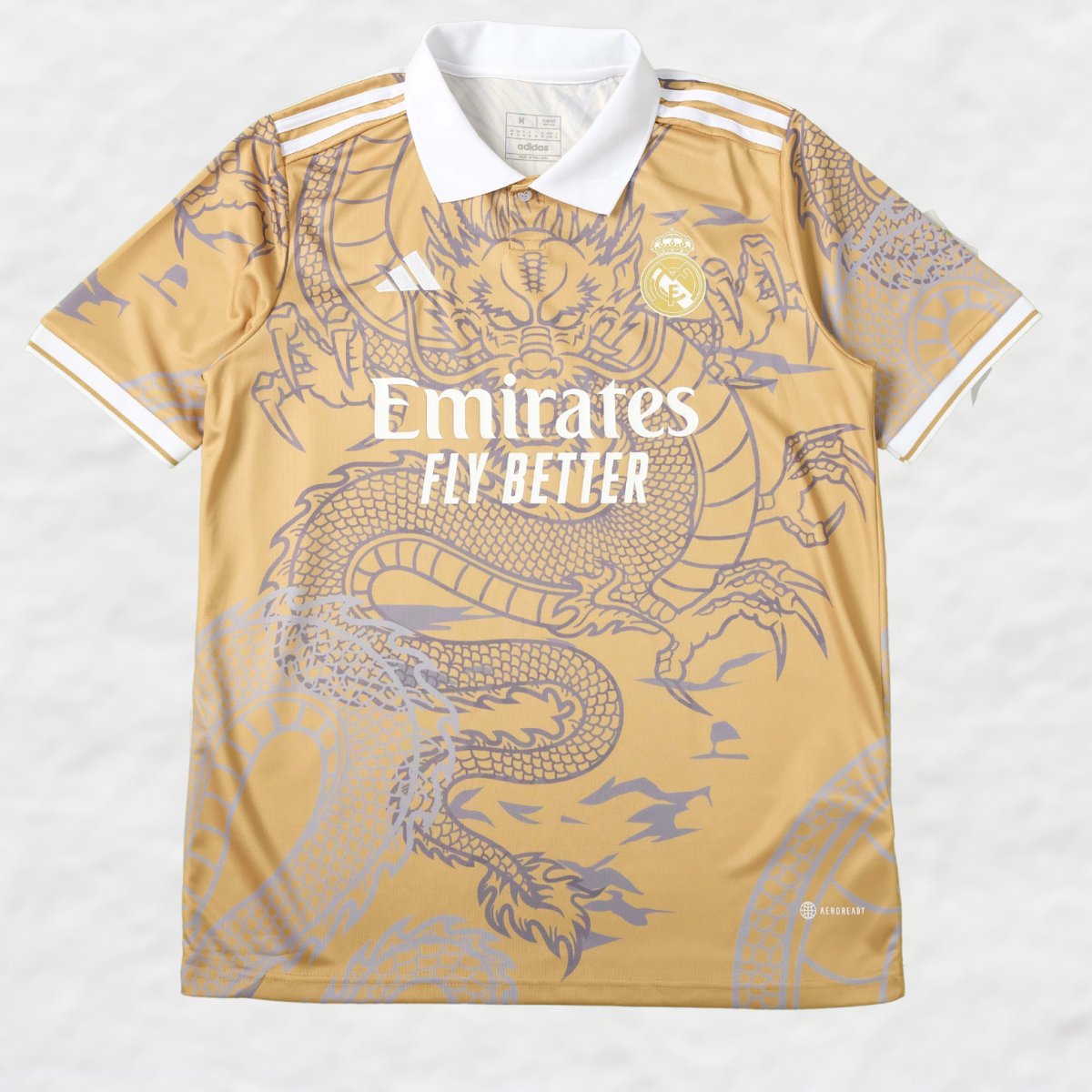 REAL MADRID 2023/24 'DRAGON' SPECIAL EDITION (GOLDEN) SHIRT - Shirt - False9Fits